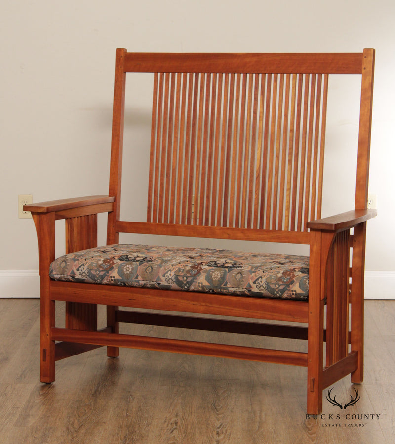 Stickley Mission Collection Cherry Spindle Settee