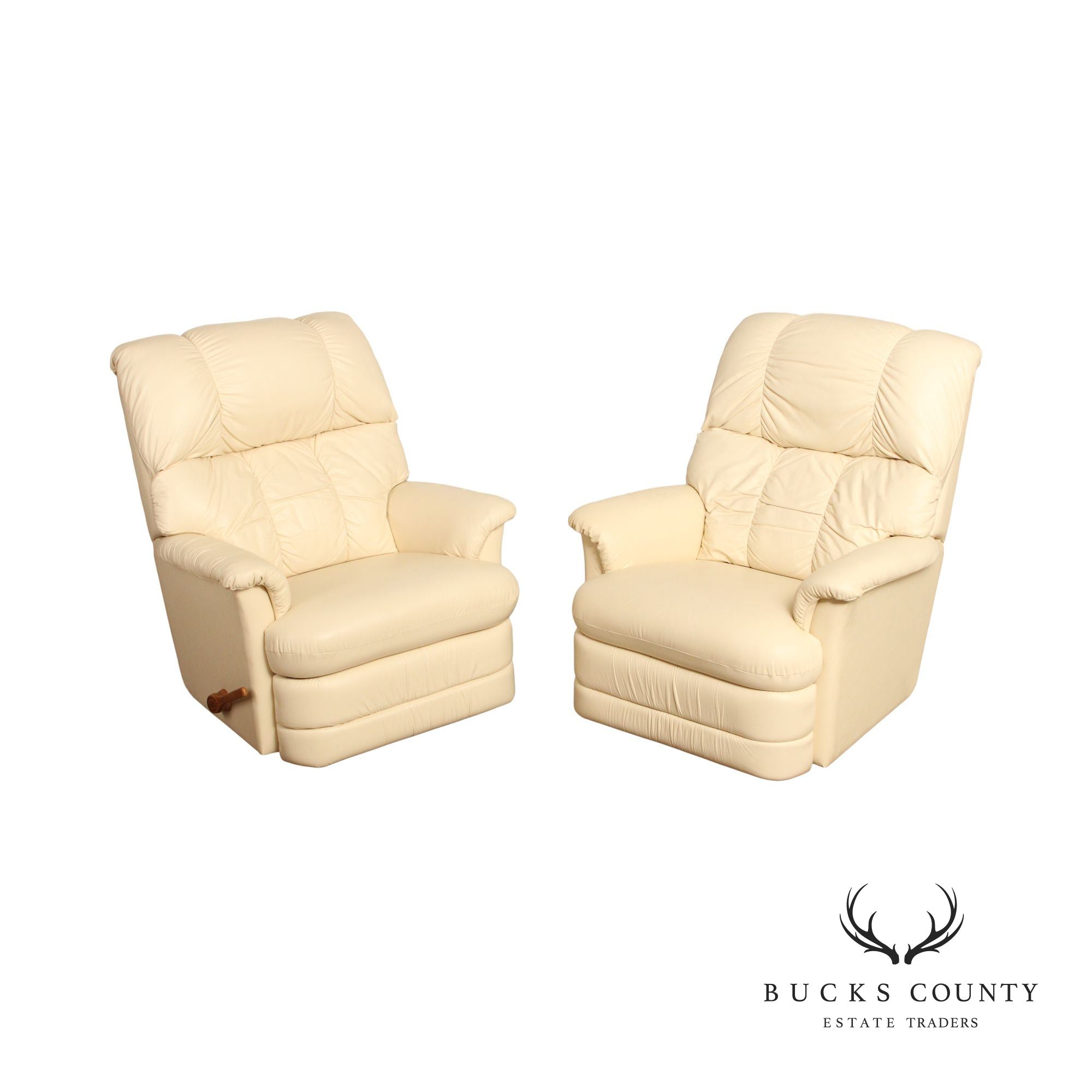 La-Z-Boy Contemporary Pair of Leather Recliners