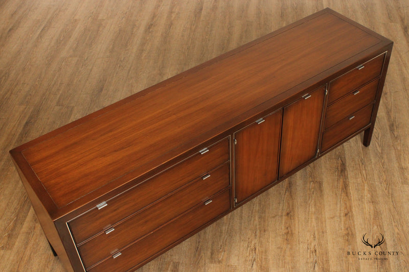 Drexel Mid Century Modern 'Viewpoint' Walnut Long Dresser