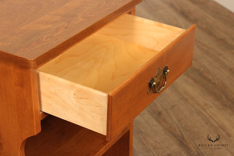 Ethan Allen Vintage Pair of Maple Nightstands