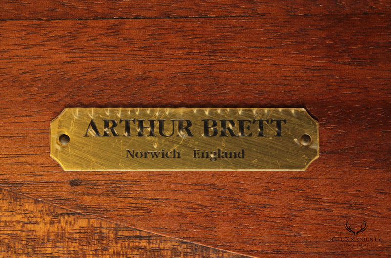 Arthur Brett Sheraton Style Serpentine Mahogany Sideboard
