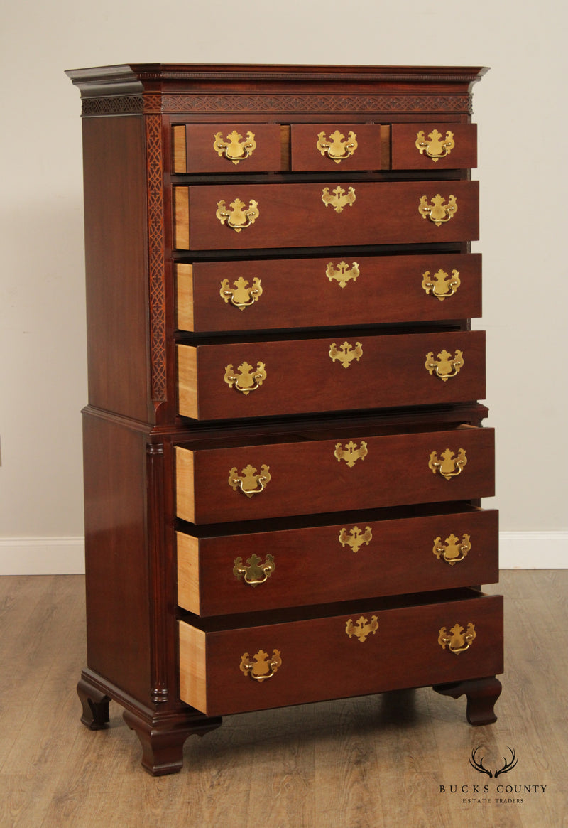 Hickory American Masterpiece Collection Chippendale Style Mahogany High Chest
