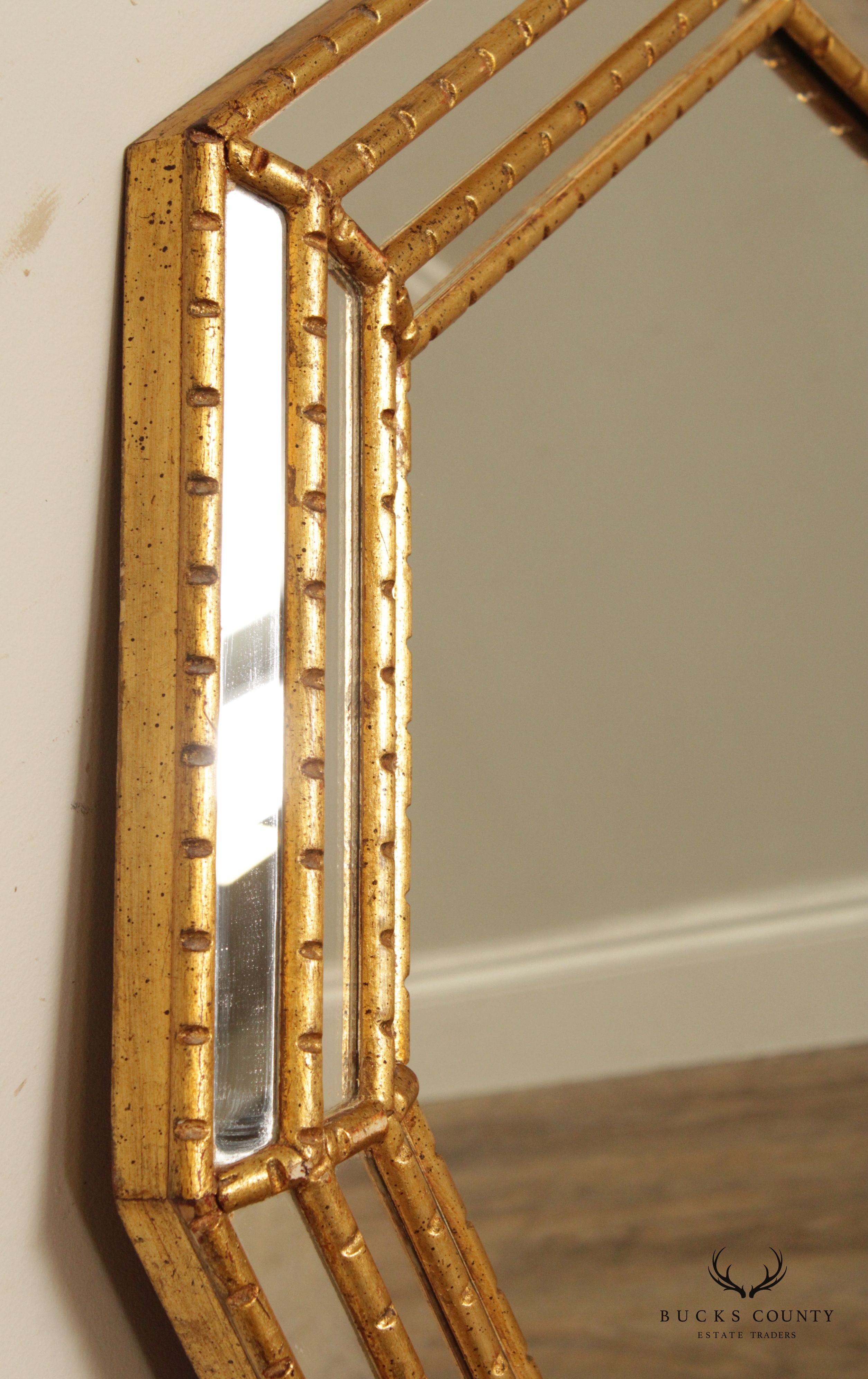 LaBarge Italian Hollywood Regency Gilt Frame Mirror