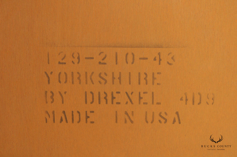 Drexel 'Yorkshire' Rectangular Yew Wood Wall Mirror