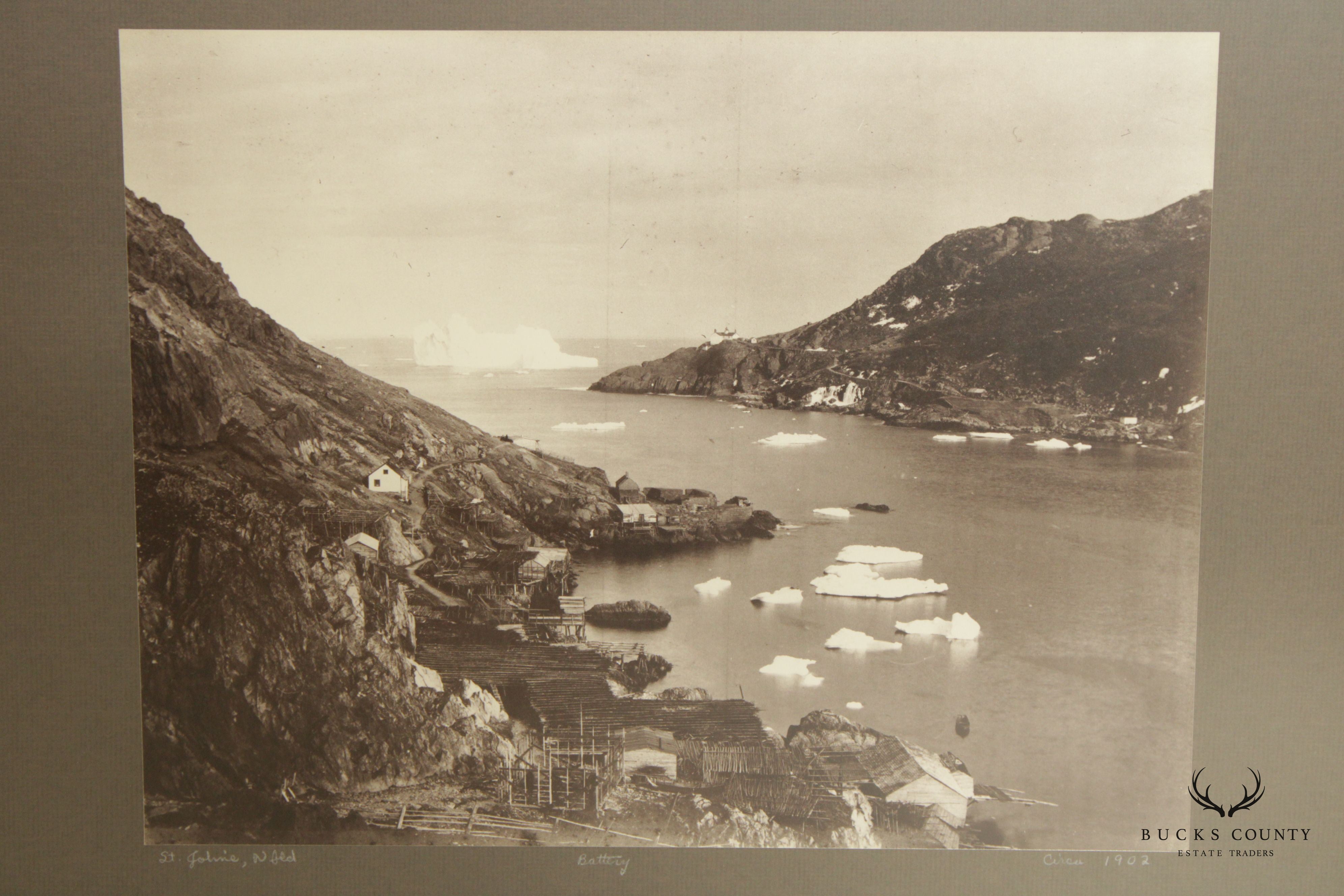 Antique 1900s The Battery St. Johns Newfoundland Photography