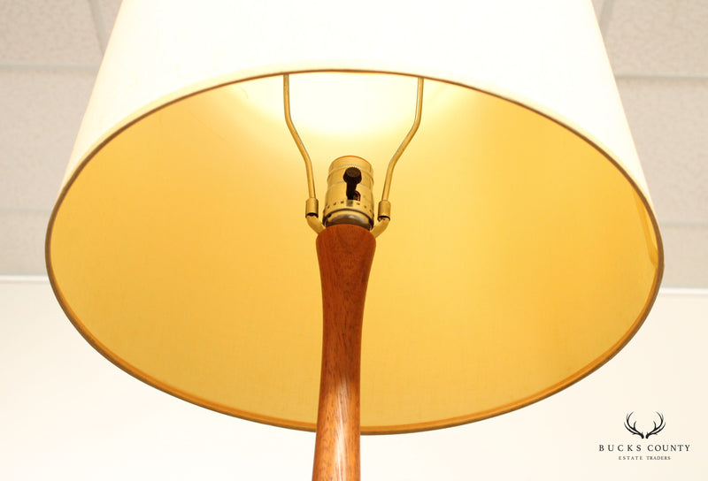 MID CENTURY MODERN WALNUT FLOOR LAMP