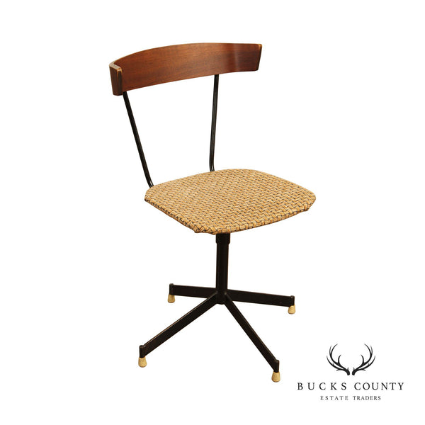 Clifford Pascoe Style Mid Century Modern Swivel Desk Chair