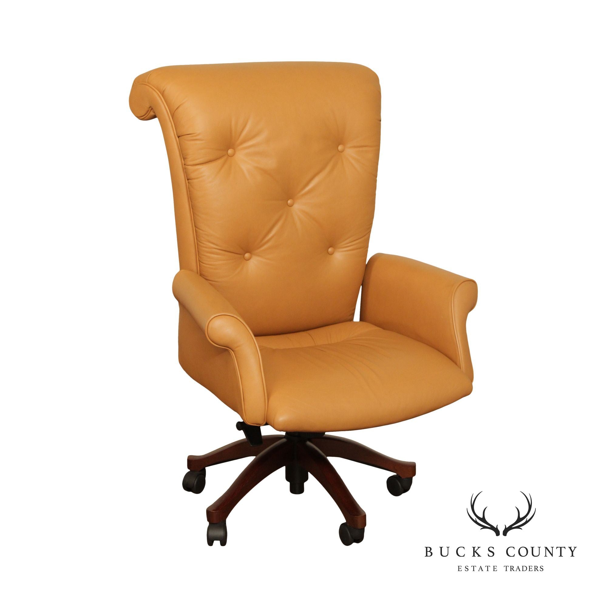 Leathercraft Tufted Leather Executive Office Armchair (F)