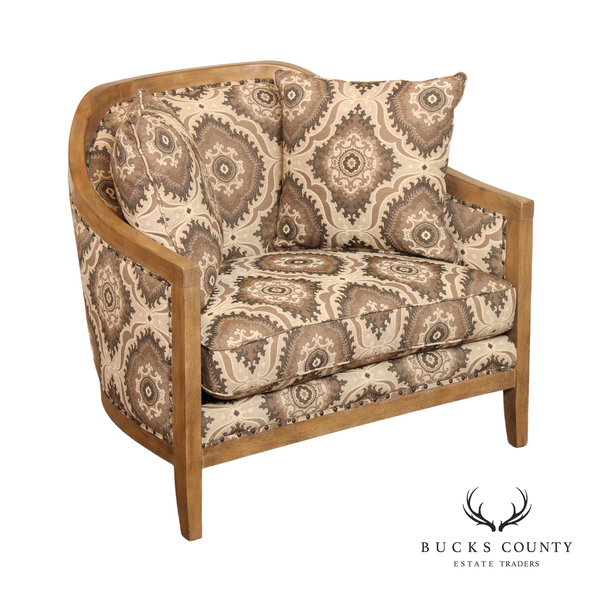 Magnussen Transitional Custom Upholstered Club Chair