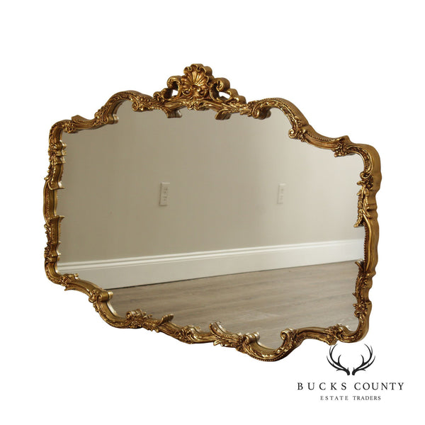 Carolina Mirror Company Rococo Style Gold Frame Wall Mirror