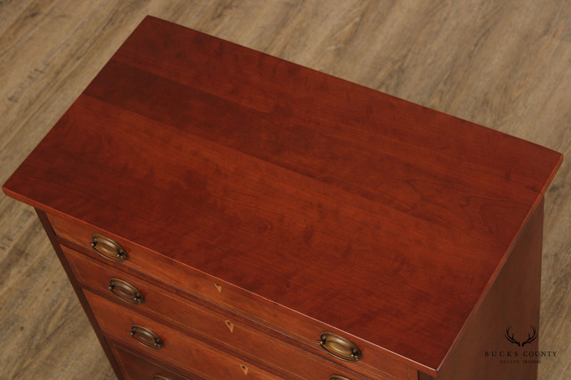 Federal Style Quality Bench Made Cherry Chest of Drawers