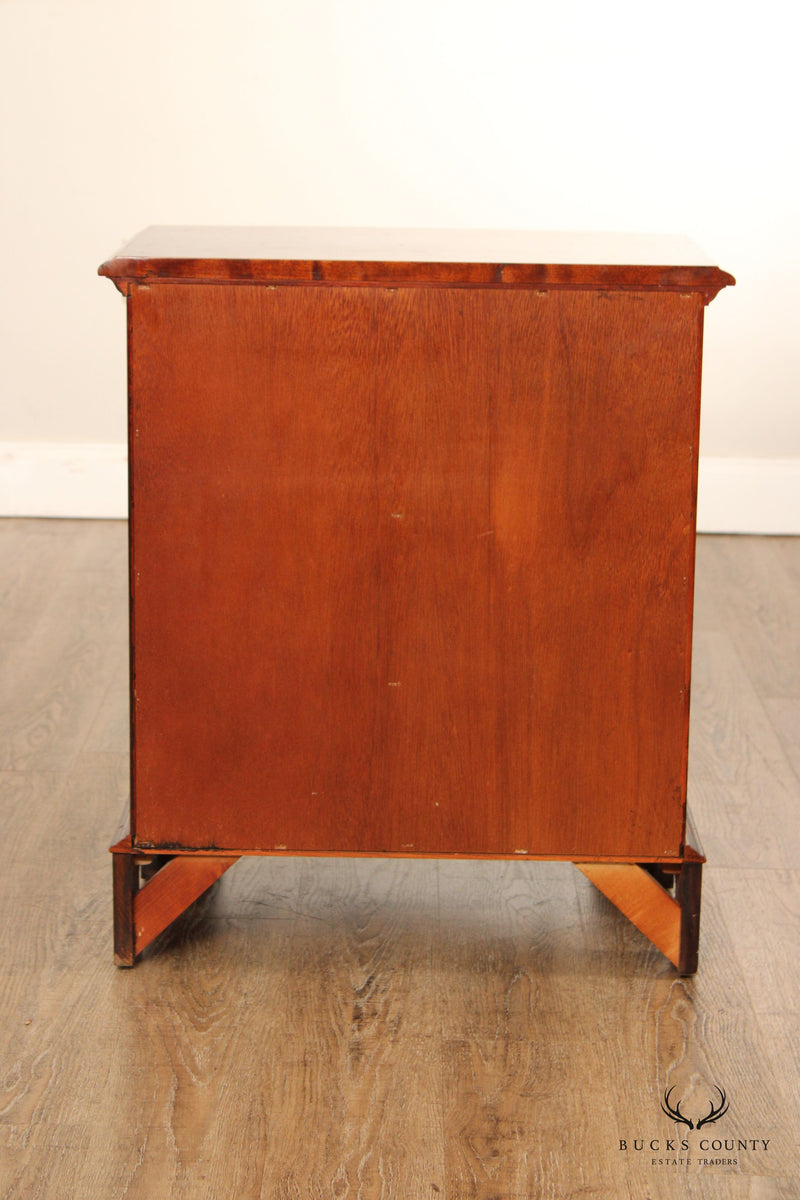 Pennsylvania House Chippendale Style Cherry Bow Front Chest Nightstand