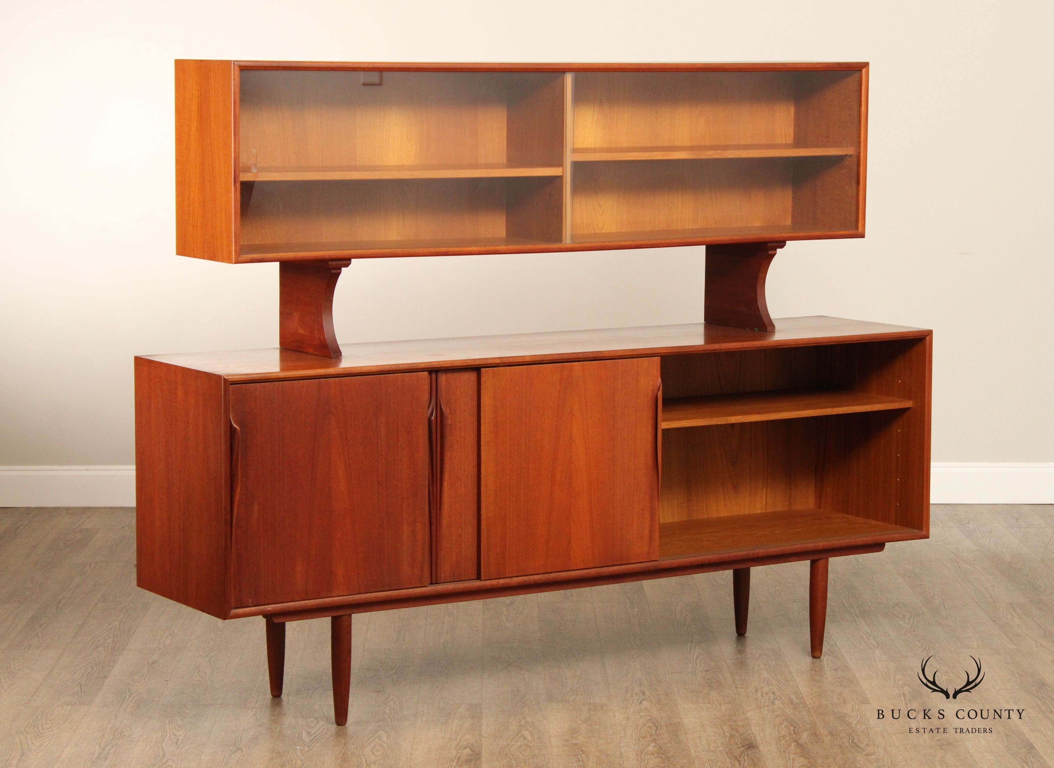 Danish Modern Teak Sideboard Cabinet