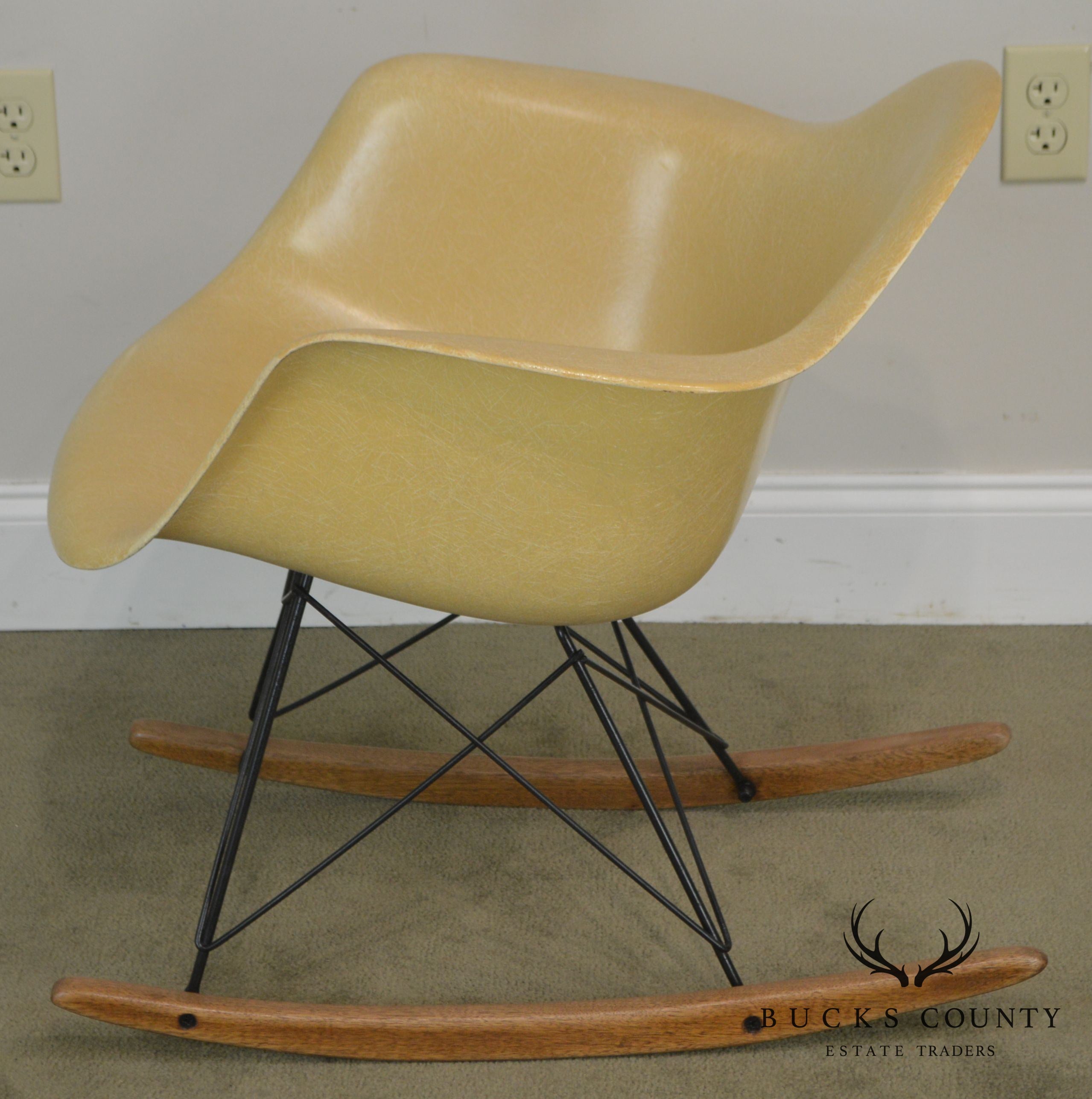 Herman Miller Charles and Ray Eames Fiberglass Shell Rocker