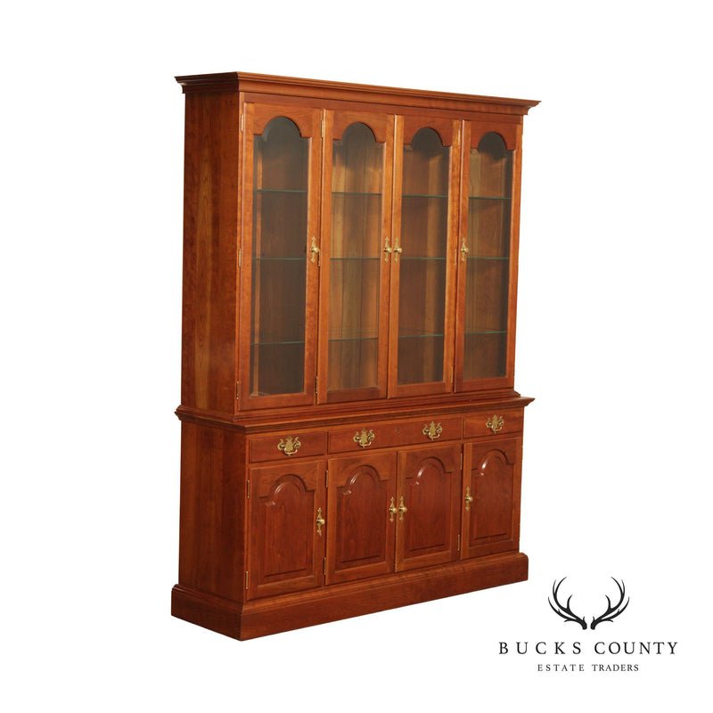 Stickley Chippendale Style Cherry China Cabinet