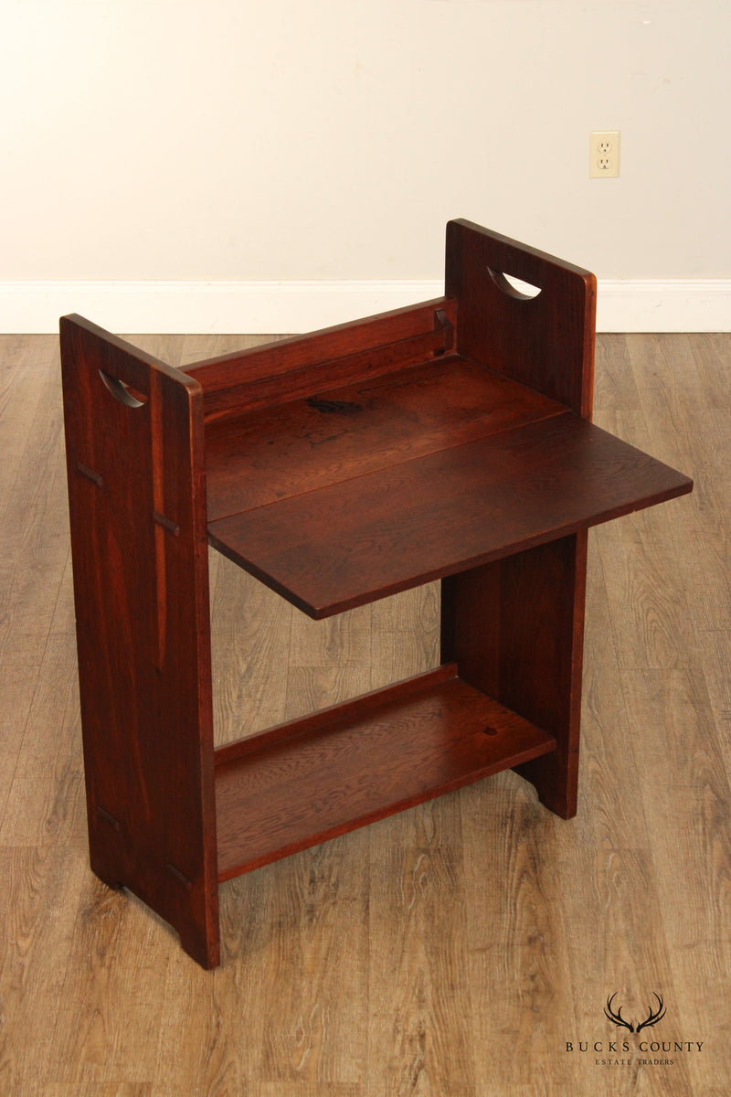 Gustav Stickley Mission Oak Drop Front Writing Desk