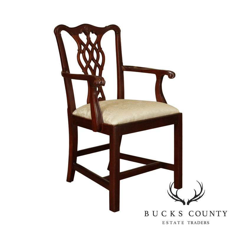 Councill Chippendale Style Mahogany Armchair
