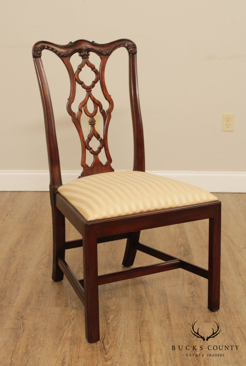 Henkel Harris Chippendale Style Mahogany Side Chair