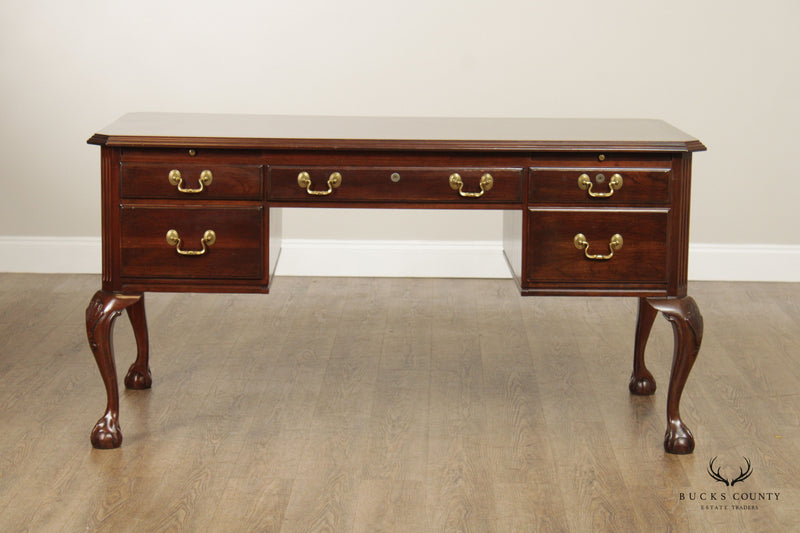 Ethan Allen Georgian Court Chippendale Style Ball and Claw Foot Desk