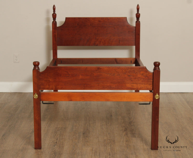 Eldred Wheeler Custom Crafted Pair Of Cherry Twin Beds