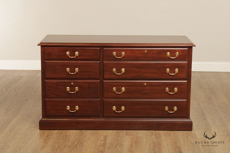 Harden Traditional Cherry Office Credenza File Cabinet