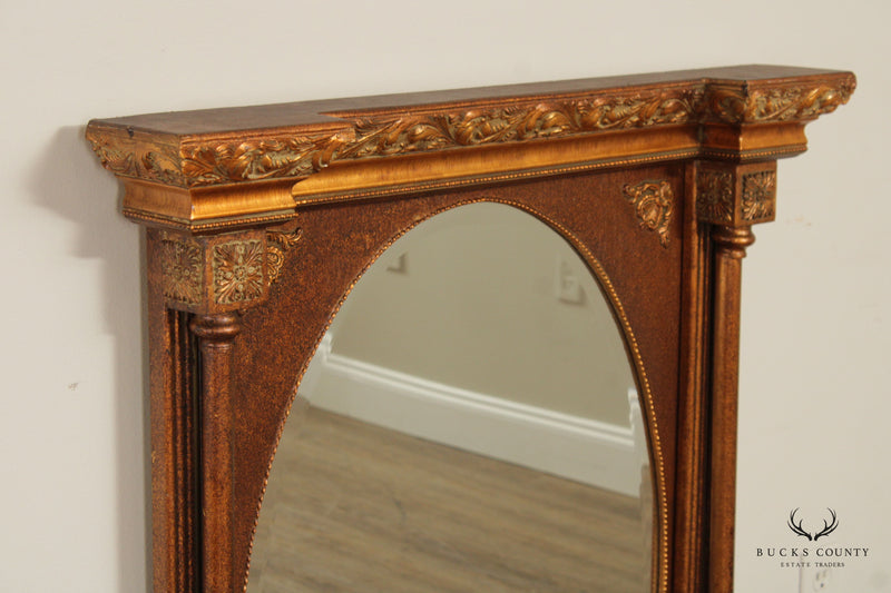 French Louis XVI Style Carved Giltwood Wall Mirror