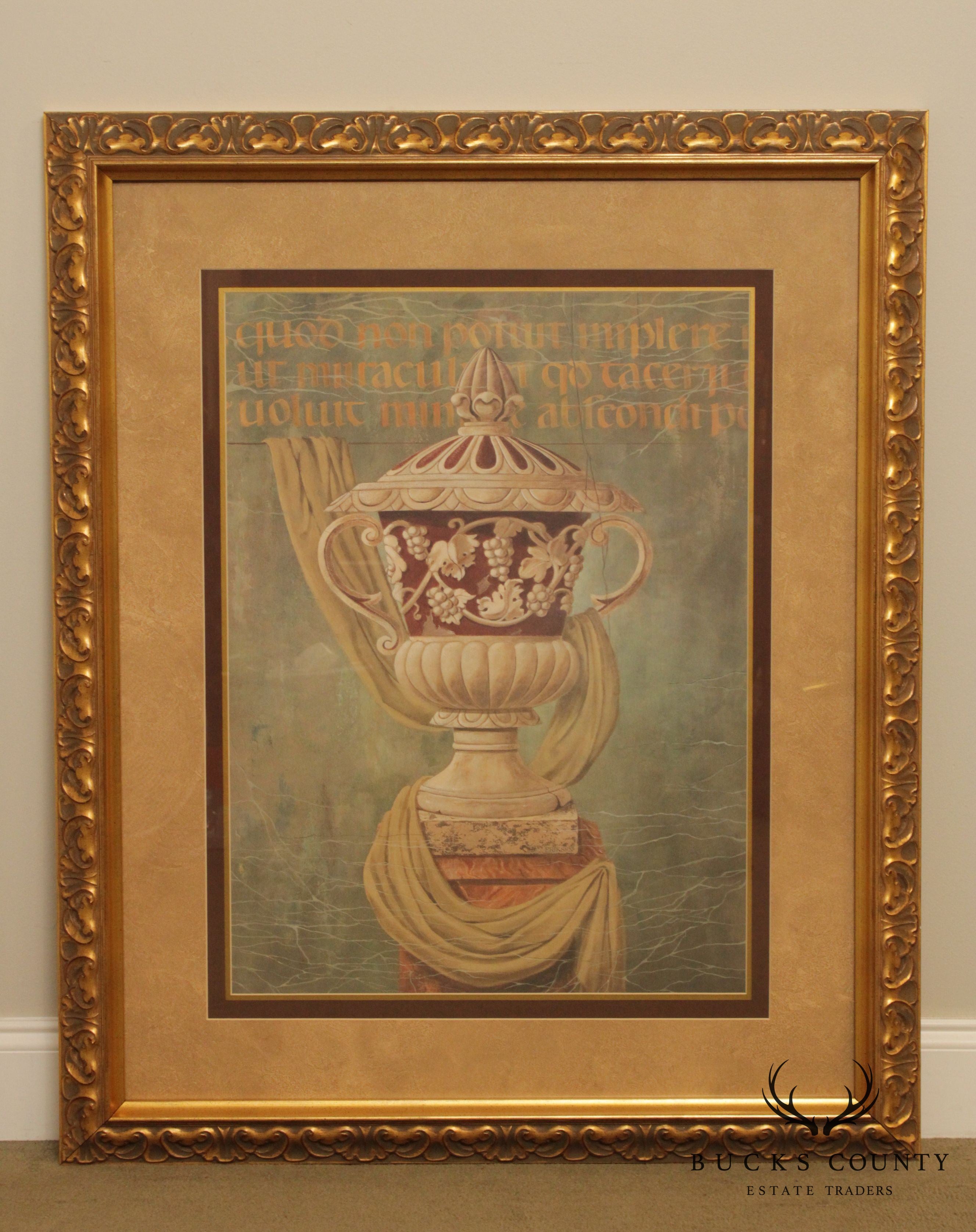 Gloria Eriksen Custom Framed Fine Art Print of Ancient Urn (B)