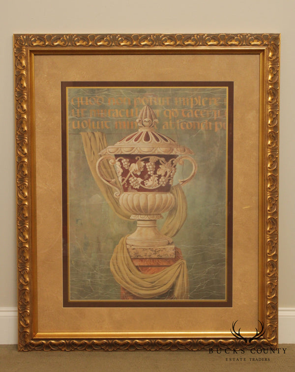 Gloria Eriksen Custom Framed Fine Art Print of Ancient Urn (B)