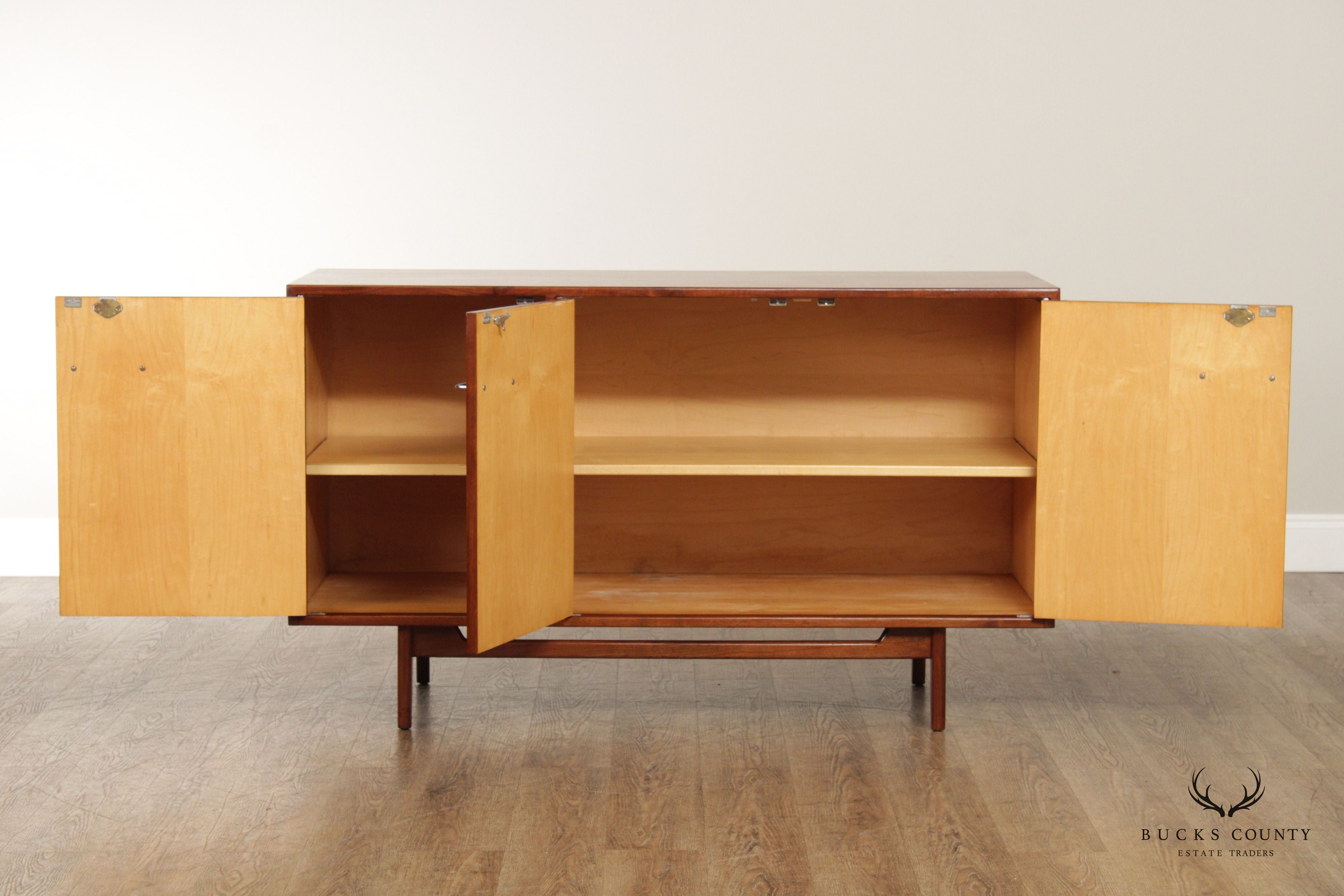 Jens Risom Mid century Modern Walnut Credenza Sideboard