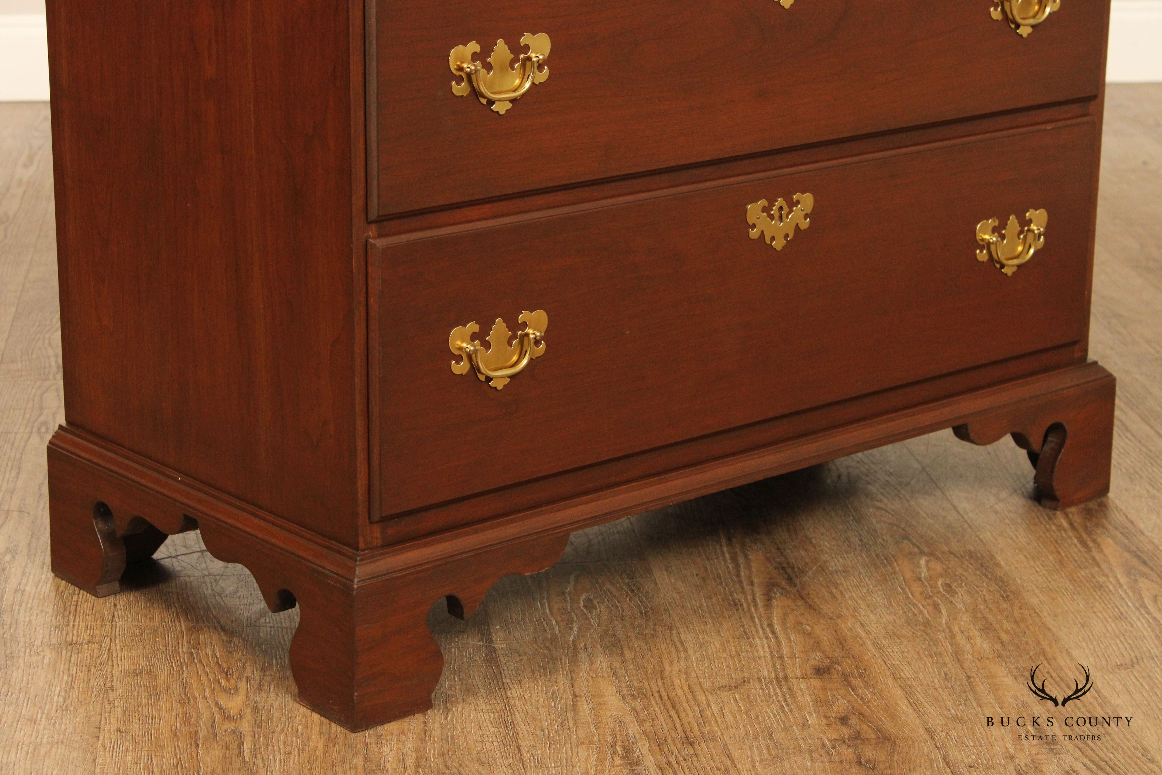 Chippendale Style Custom Quality Cherry Chest of Drawers