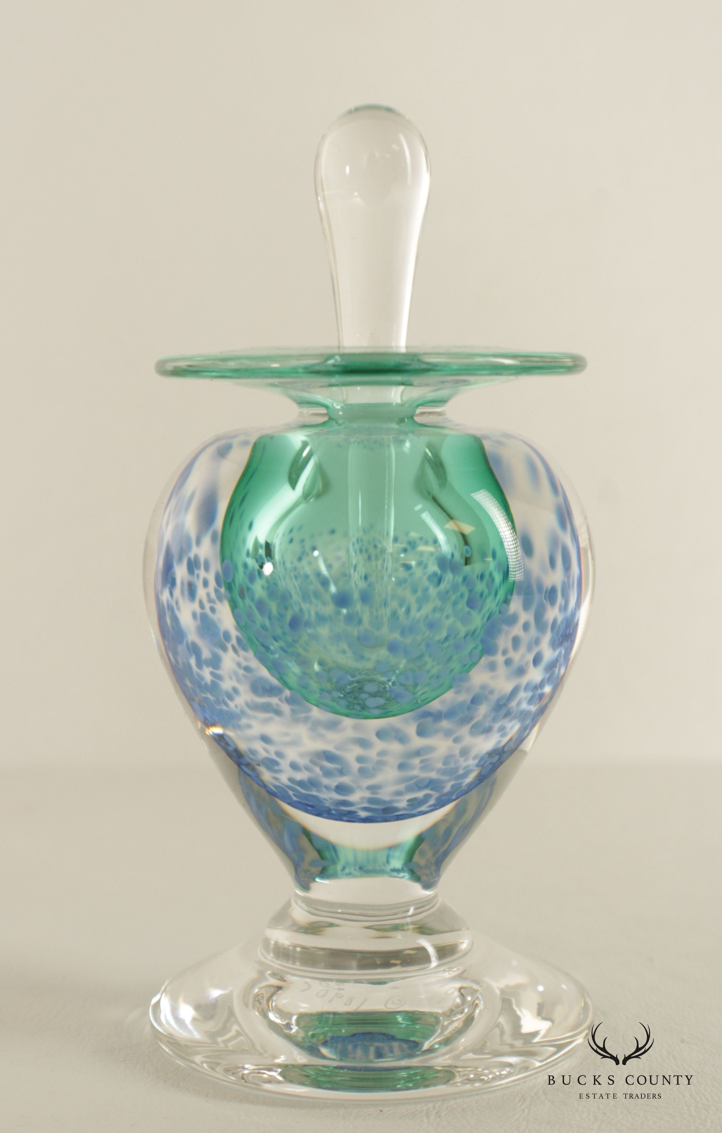 Young & Constantin Blown Glass Perfume Bottle