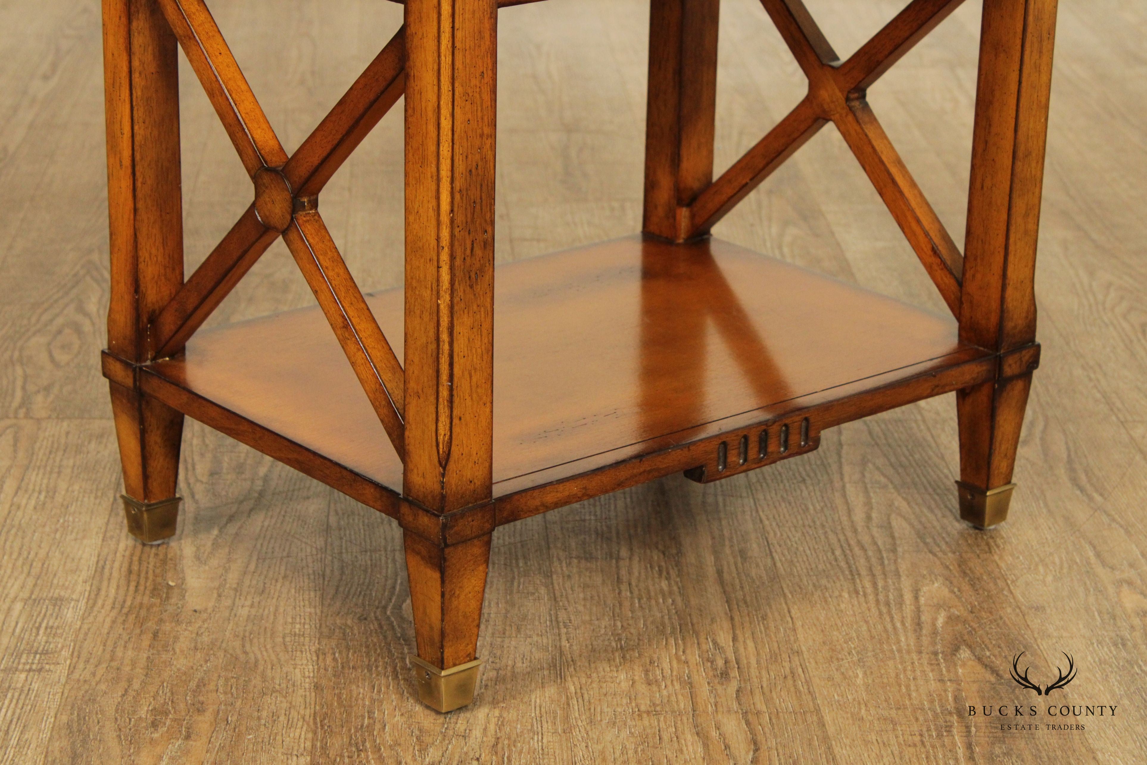 Accents Beyond Rustic Style X-Base End Table