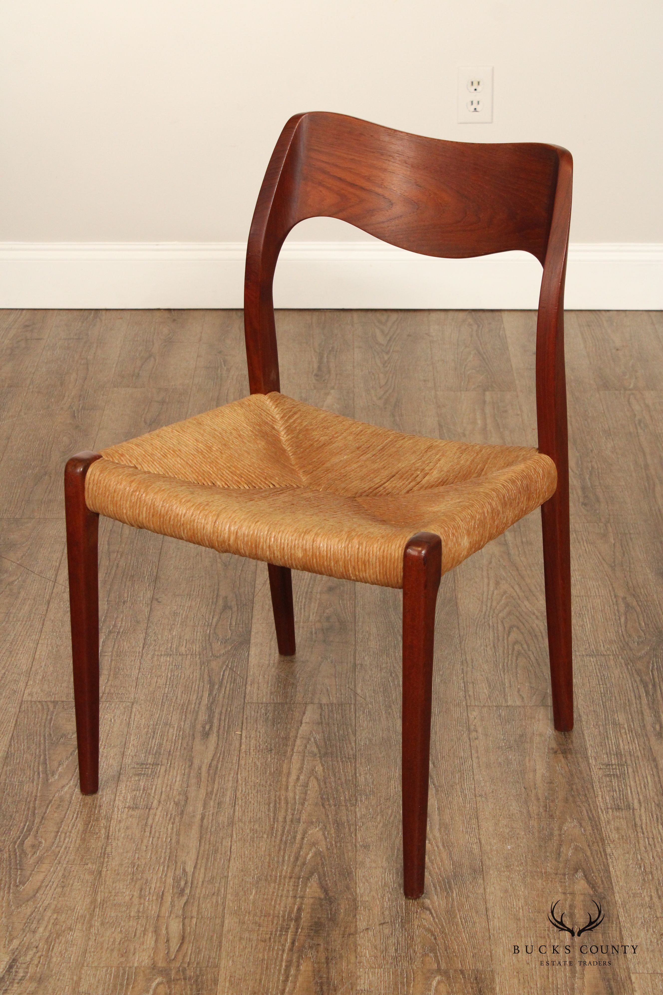 Niels Møller Danish Modern 'Model 71' Teak Side Chair