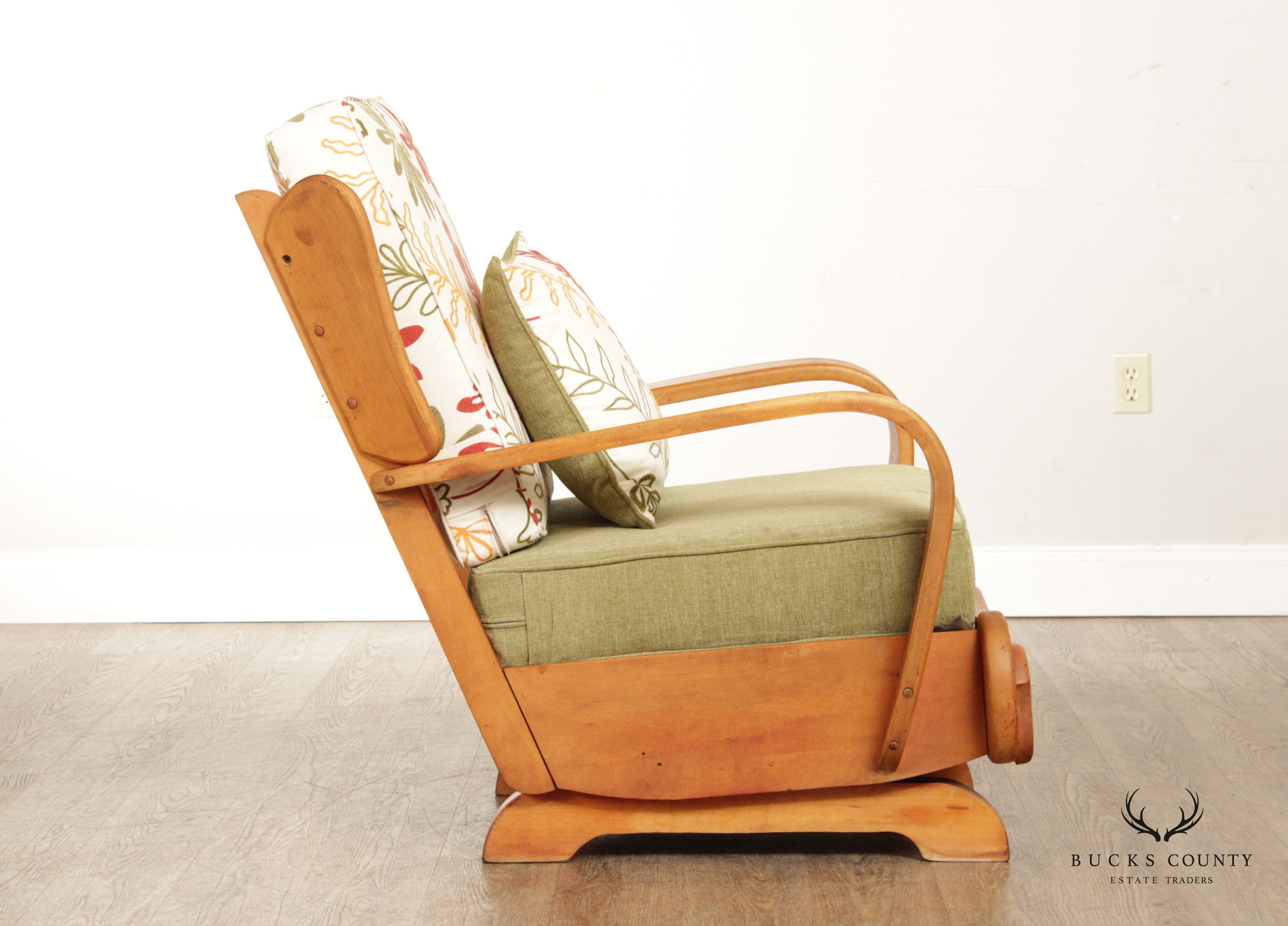 Mid Century Modern Maple Rocking Chair