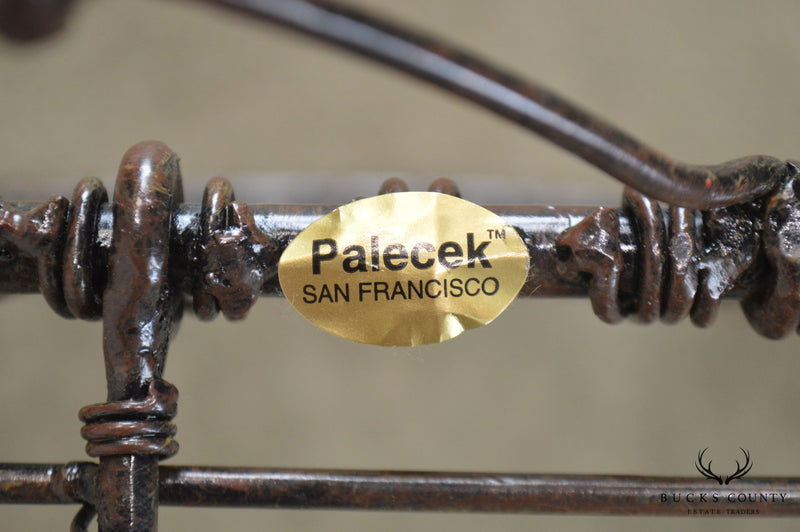 Palecek Victorian Style Metal Wire Armchair