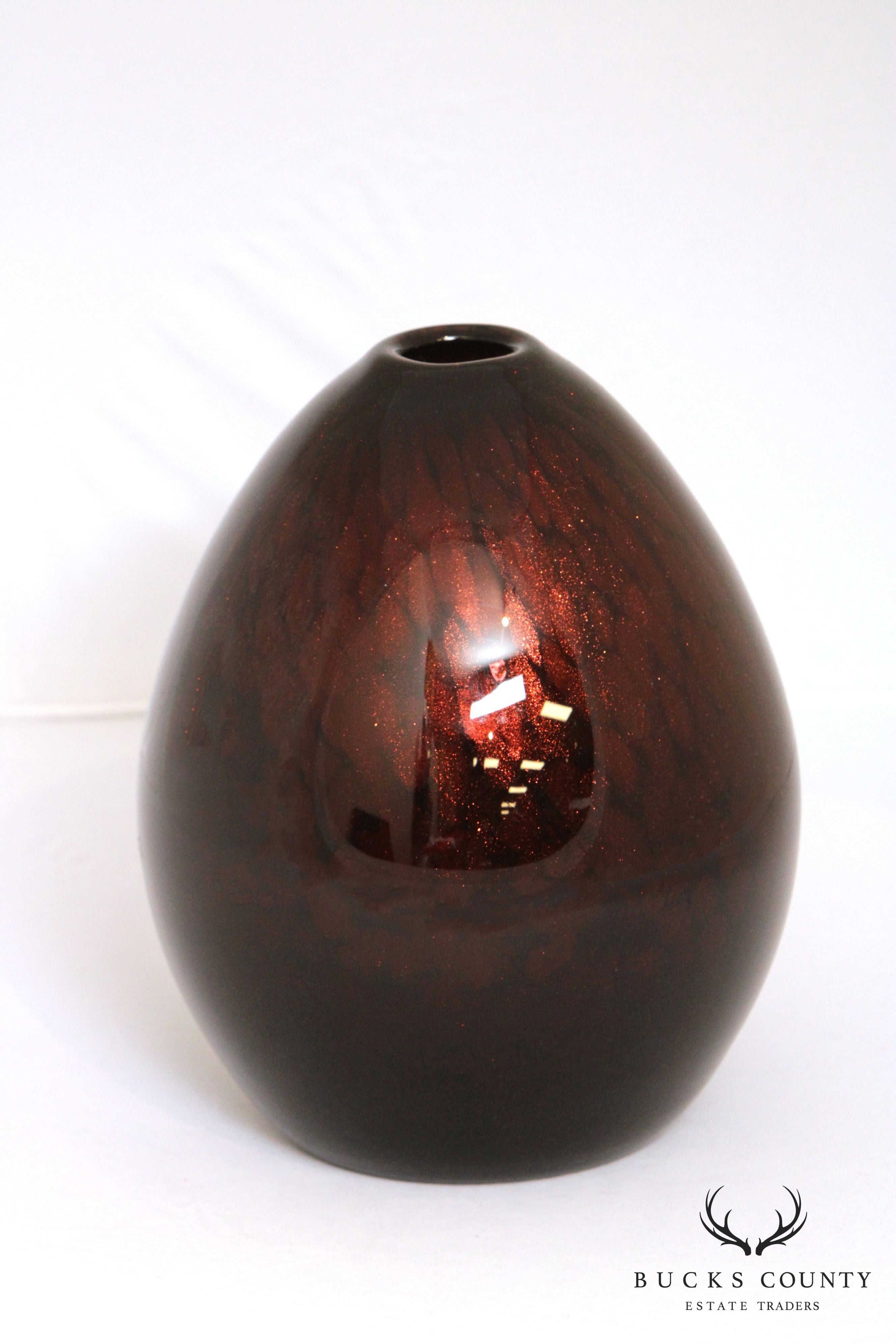 Vintage Handblown Glass Art Vase