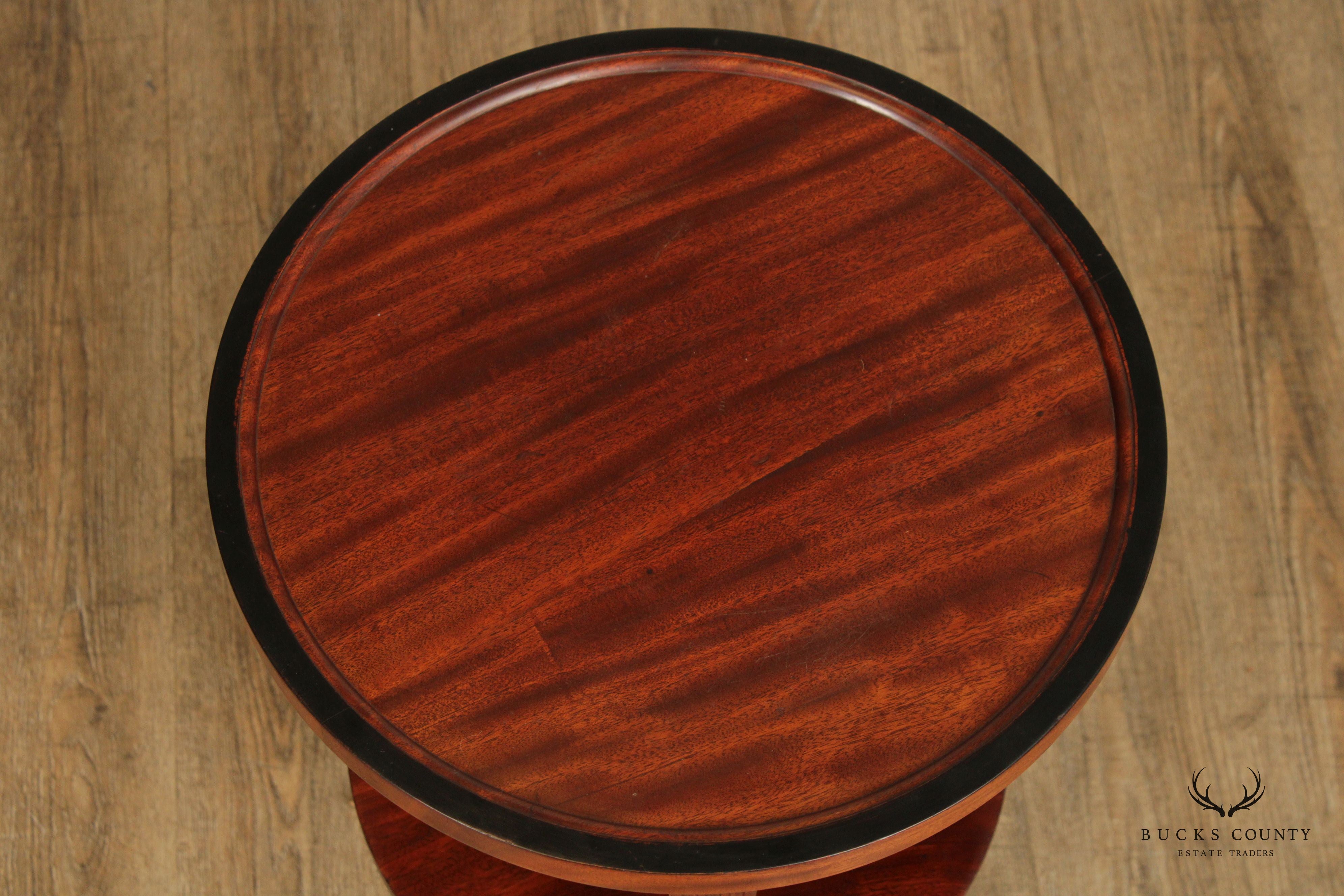 Art Deco Two-Tier Mahogany Side Table