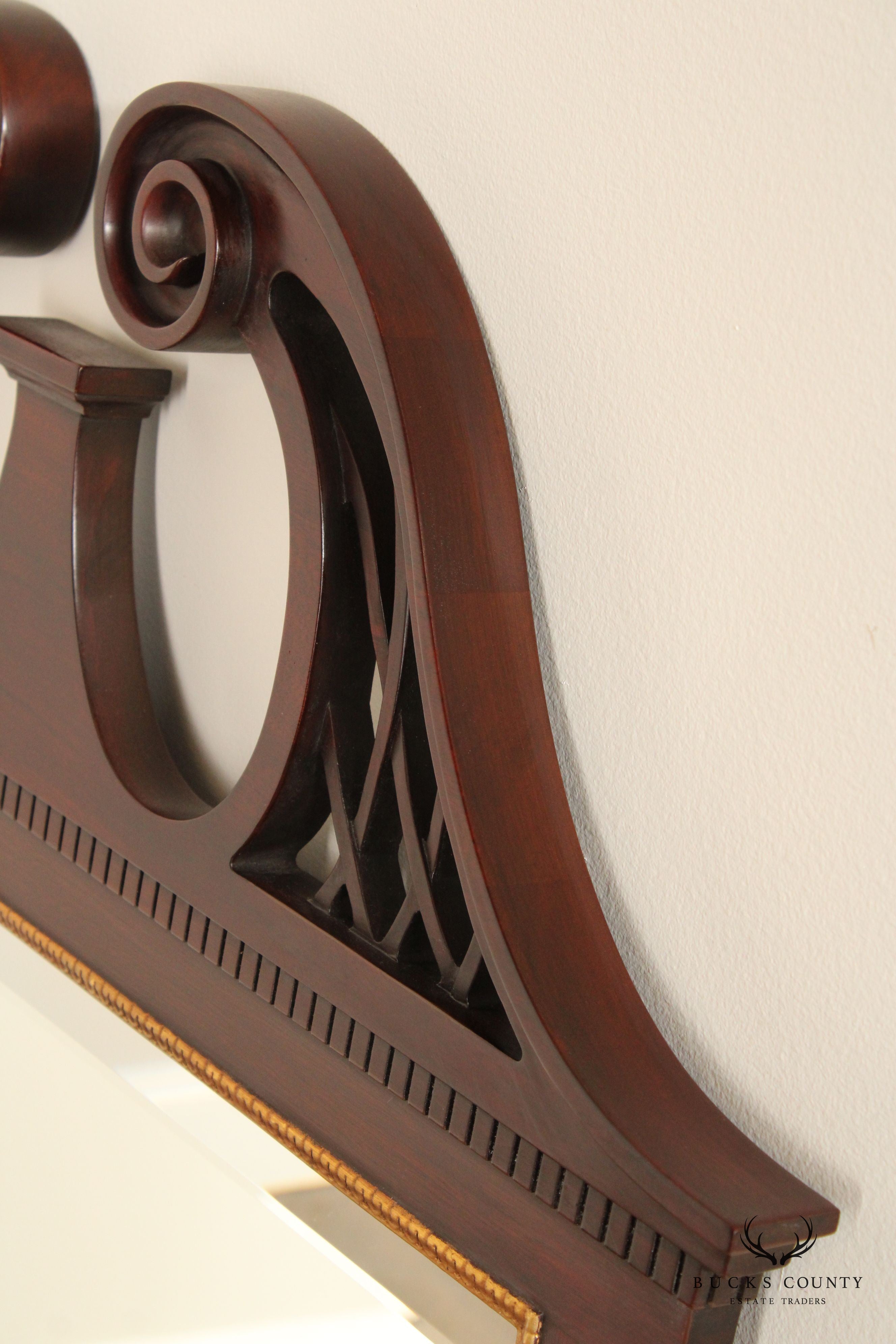 Henkel Harris H-12 Mahogany Arch Top Wall Mirror