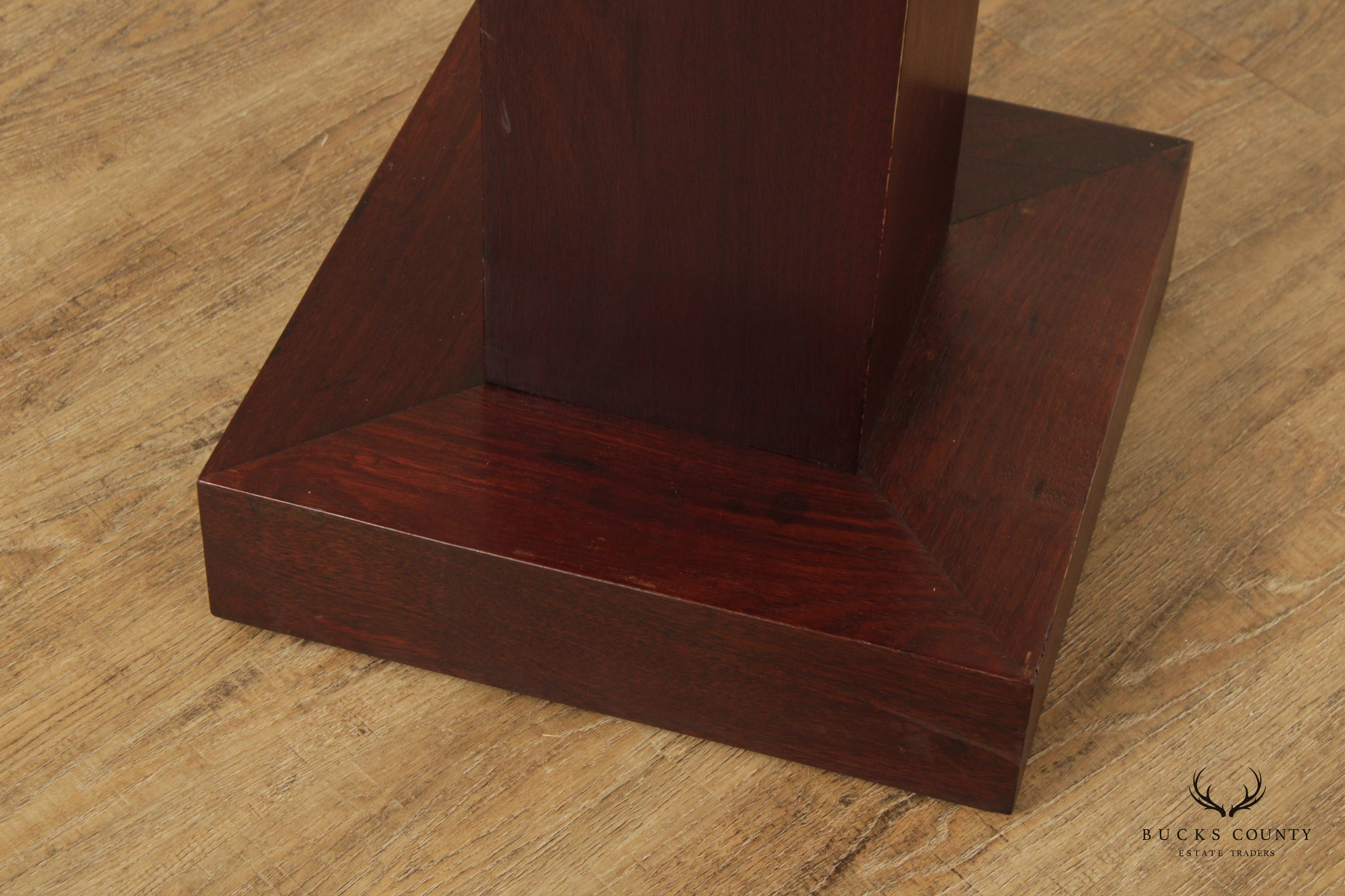 Mid Century Modern Rosewood Sculpture Pedestal