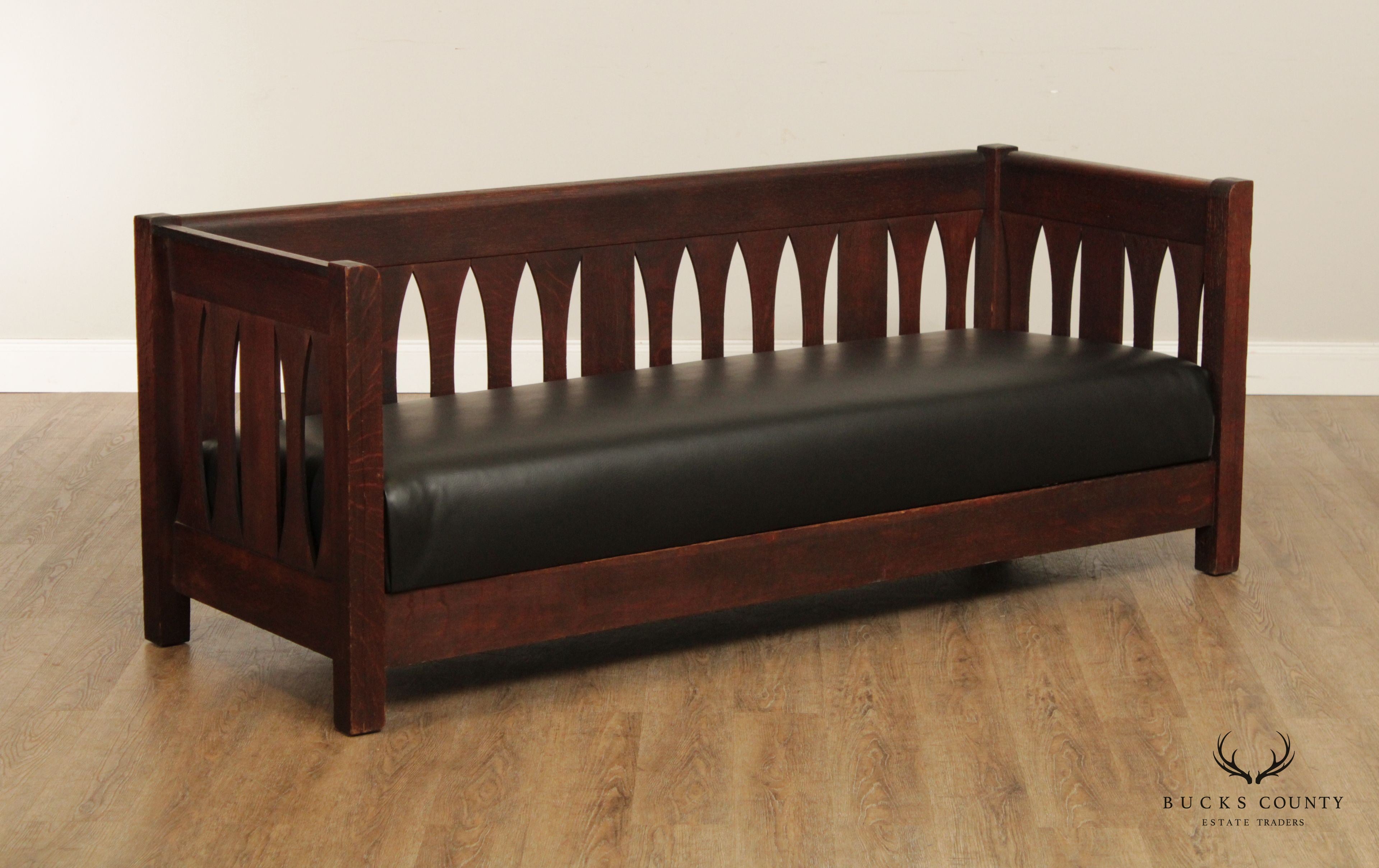 Antique Mission Oak Settle