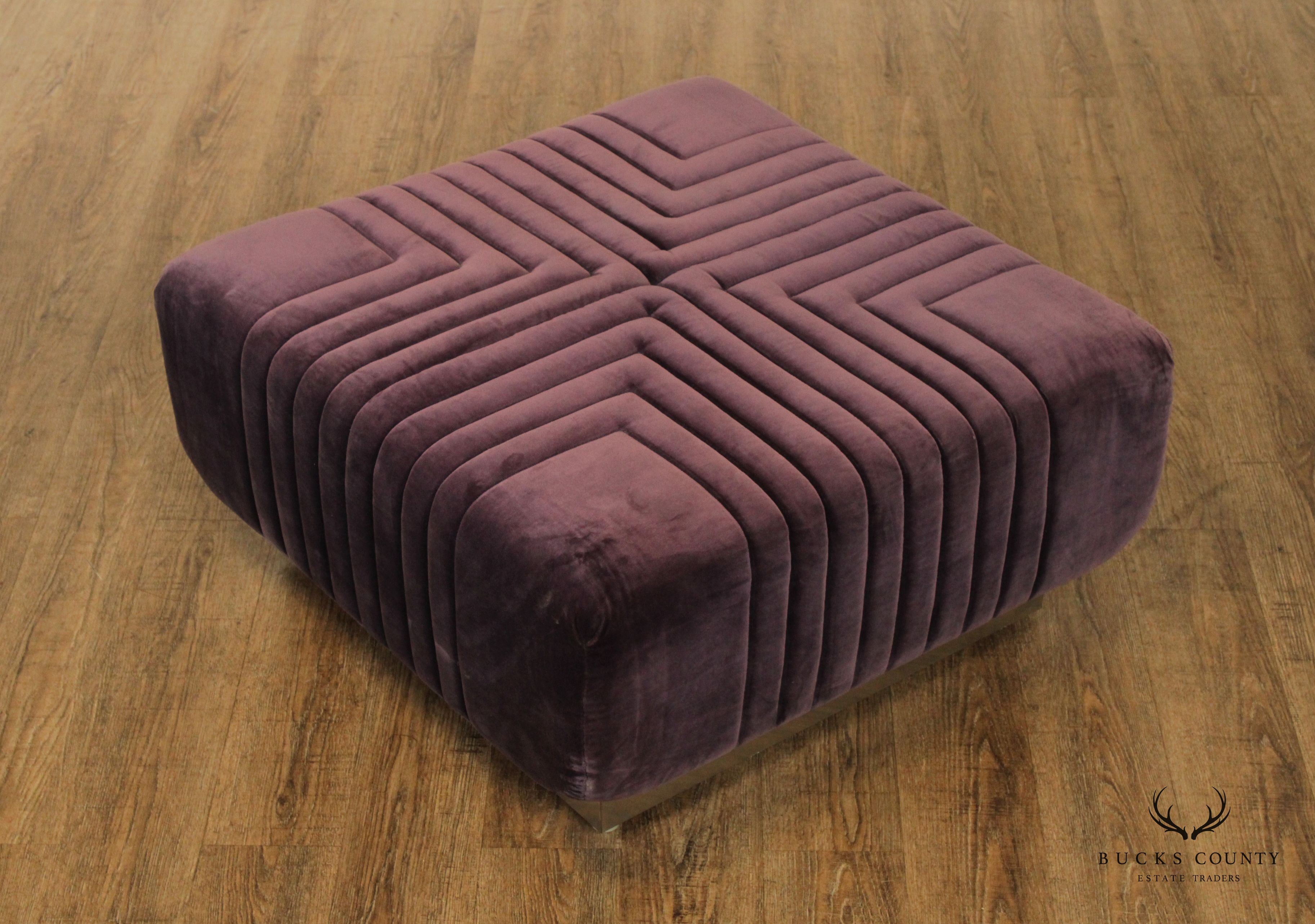 Edward Axel Roffman 1970s Modern Upholstered Ottoman