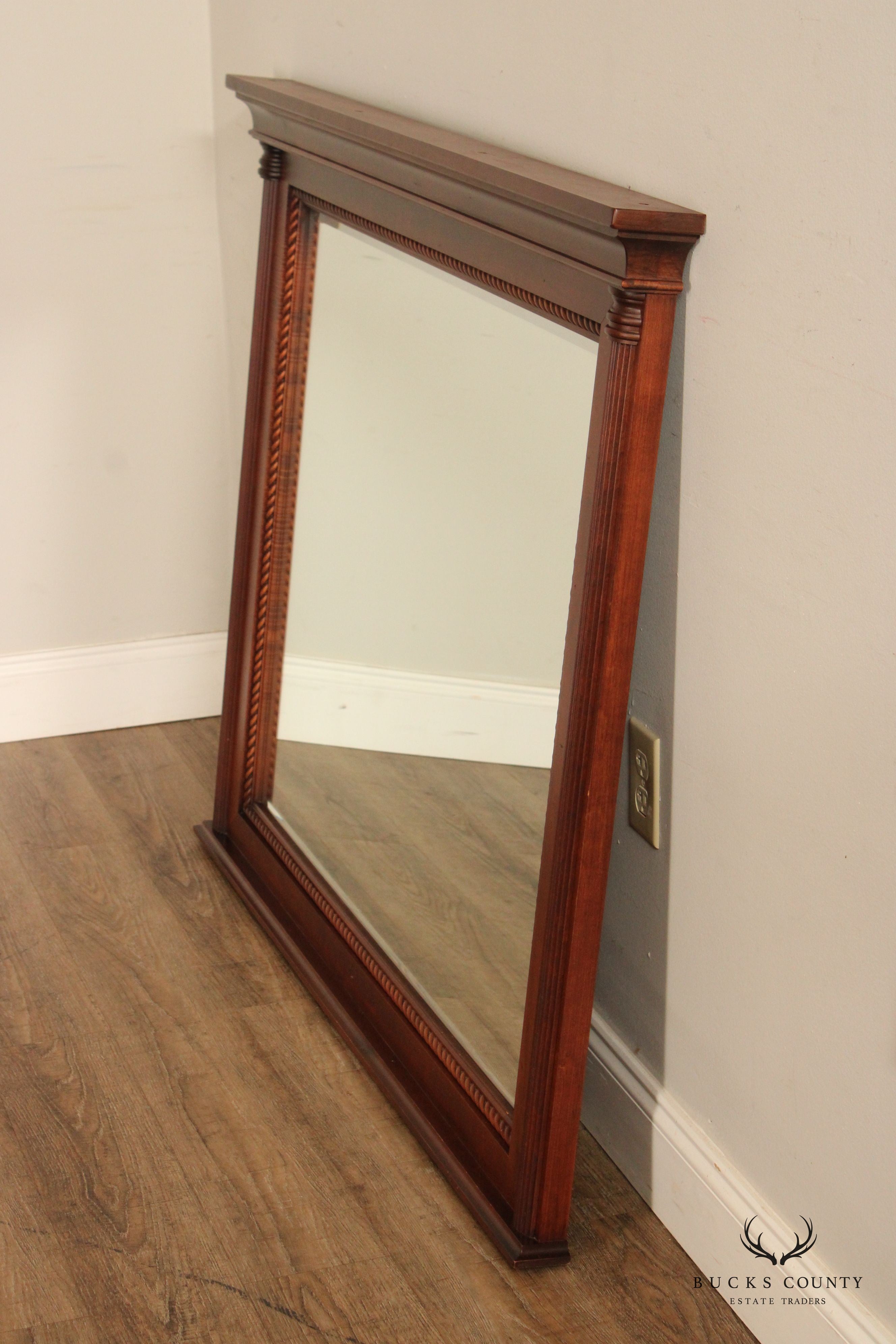 DURHAM FURNITURE 'SAVILE ROW' Beveled Landscape Mirror