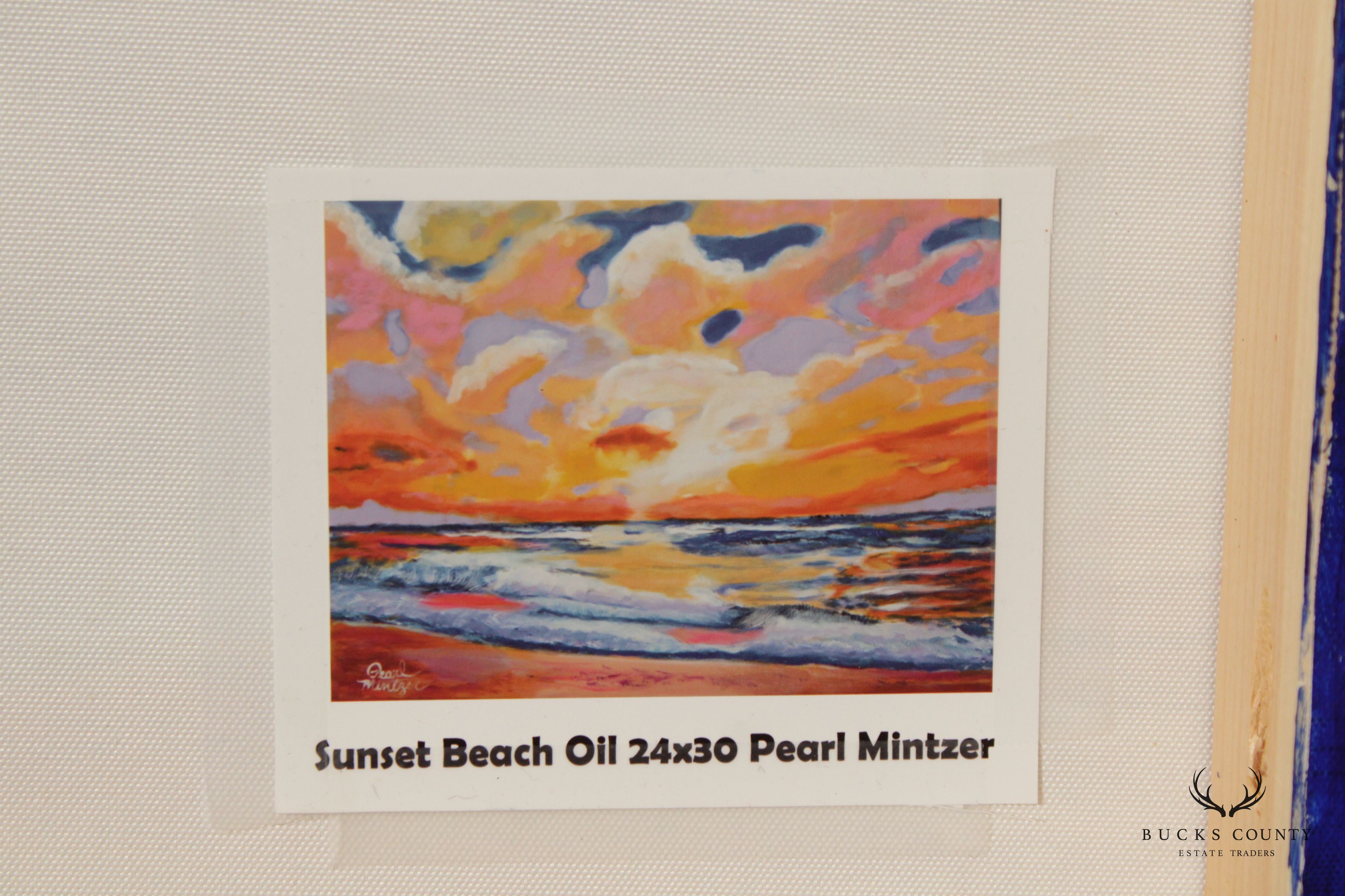 Pearl Mintzer 'Sunset Beach' Original Painting