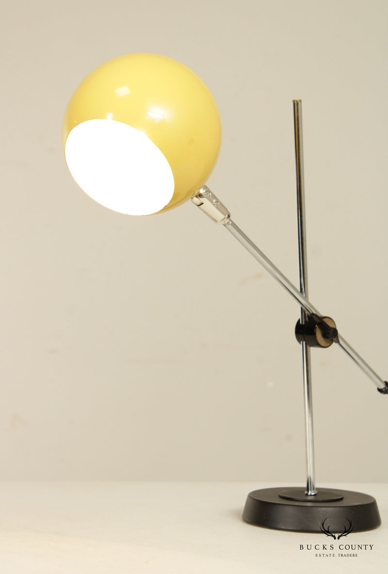 Robert Sonneman Mid Century Modern Adjustable Eyeball Table Lamp