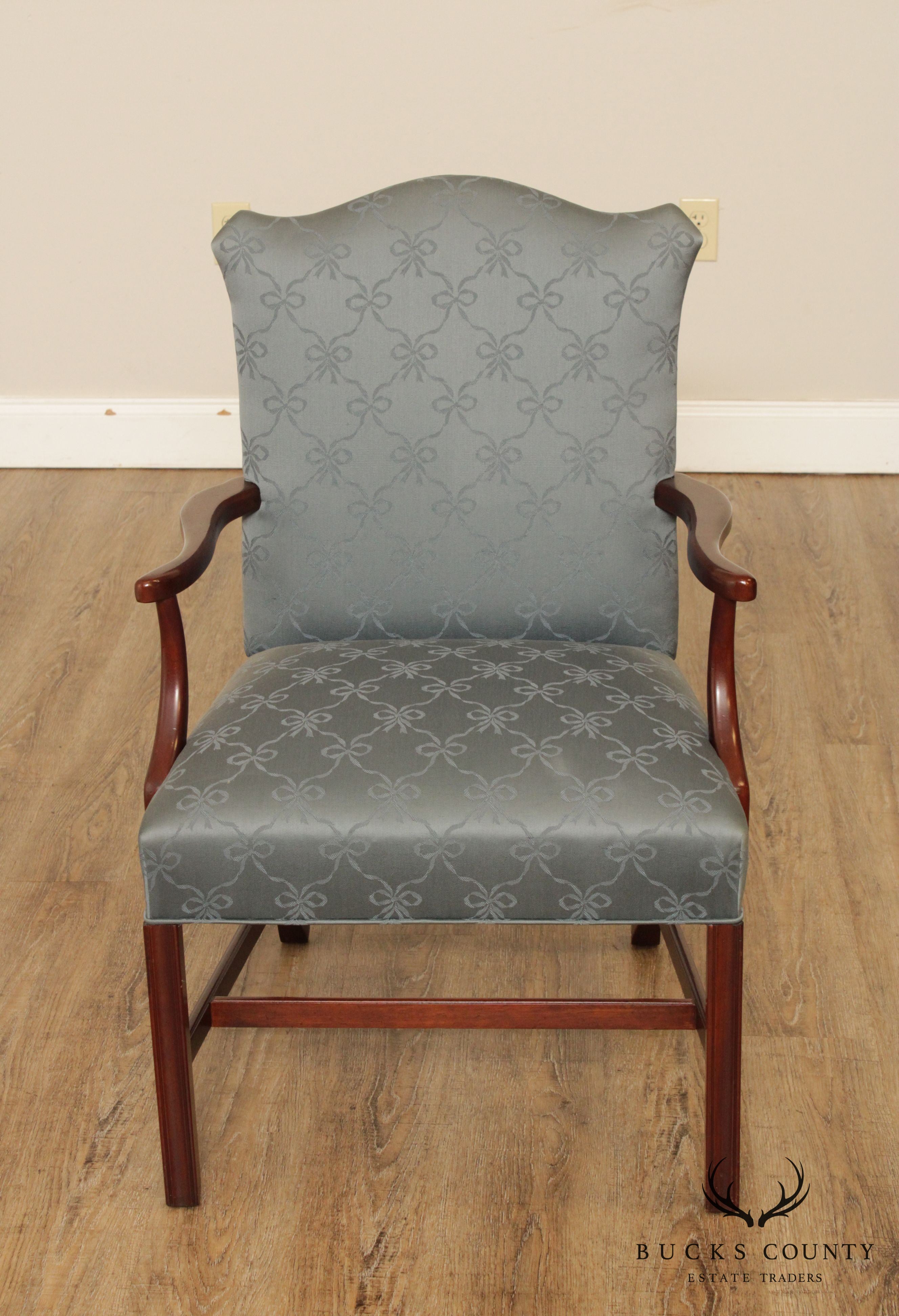 Hickory Chair Chippendale Style Mahogany Armchair