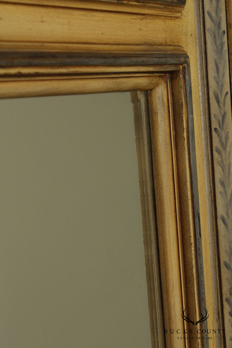 Pulaski Paint Decorated Trumeau Mirror