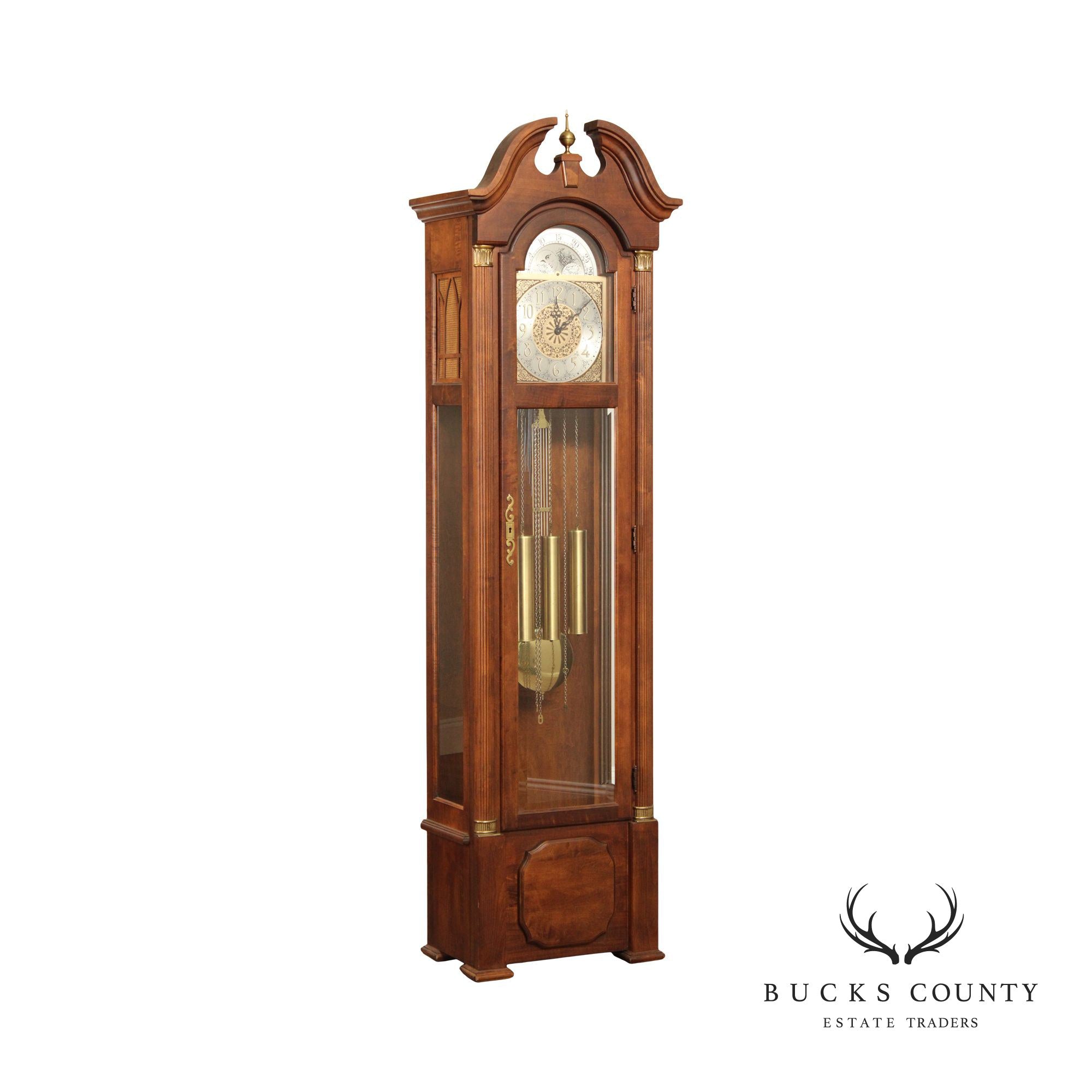 Ridgeway Georgian Style Tall Case Grandfather Clock