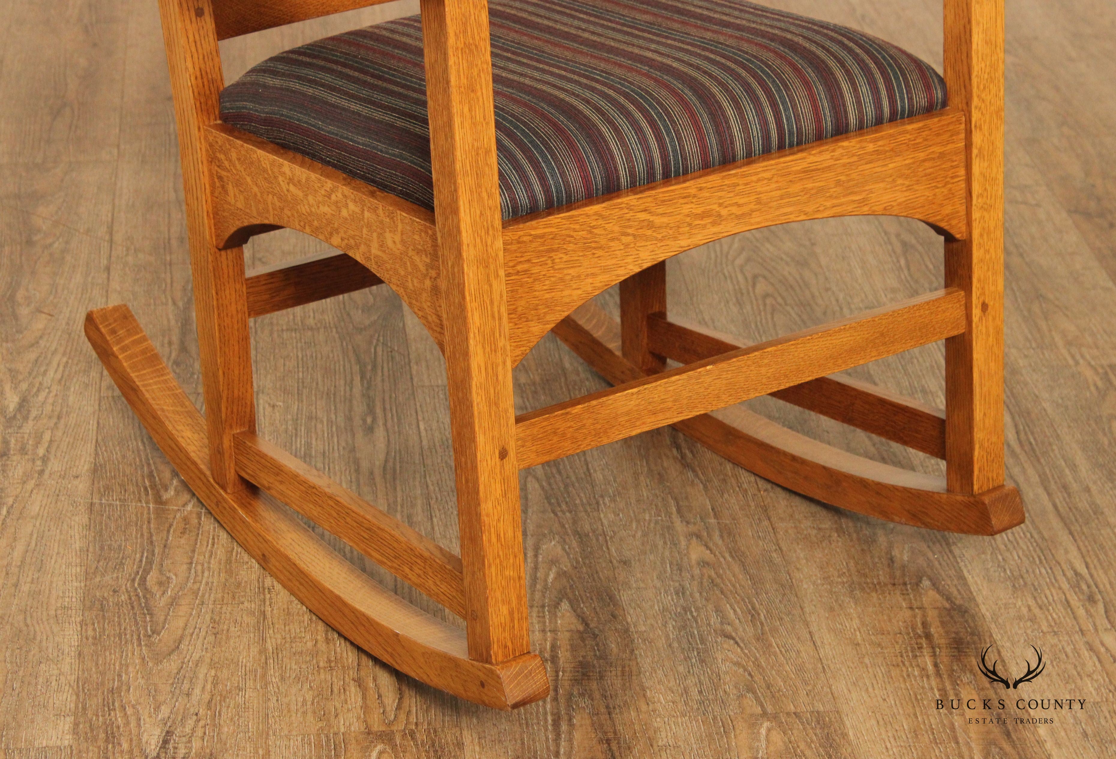 Stickley Mission Collection Harvey Ellis Oak Rocking Chair