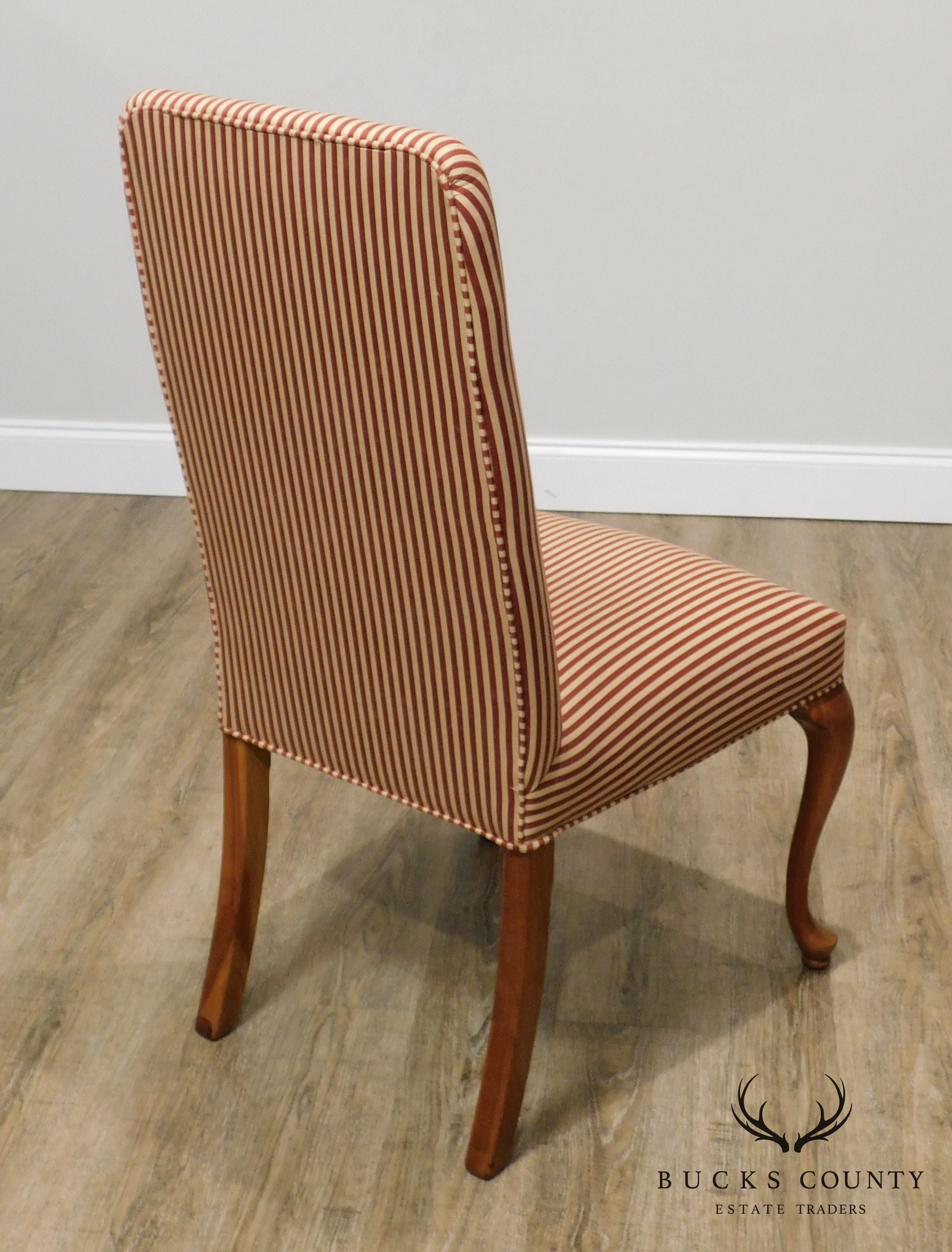 George III Style Quality Upholstered Back Side Chair