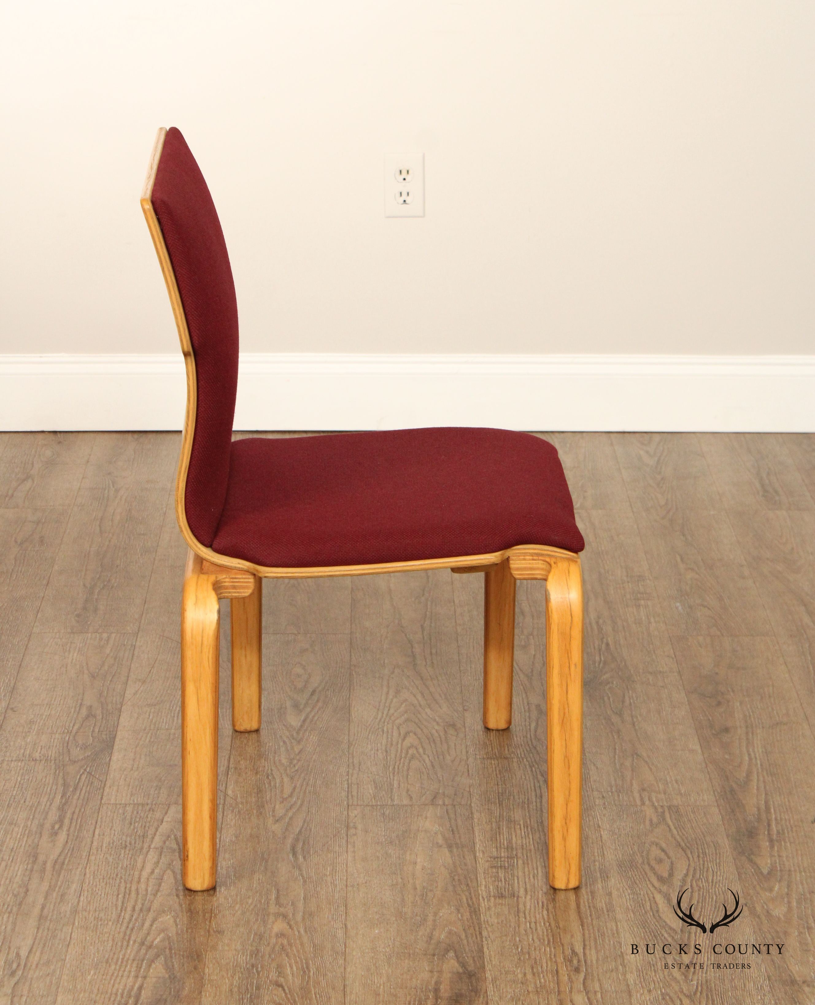 Sauder Designare International Mid Century Modern Set of Four Bentwood Chairs